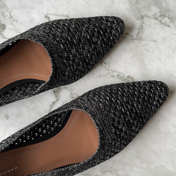 ZARA | Metallic knit pointed flats - Picture 3 of 12